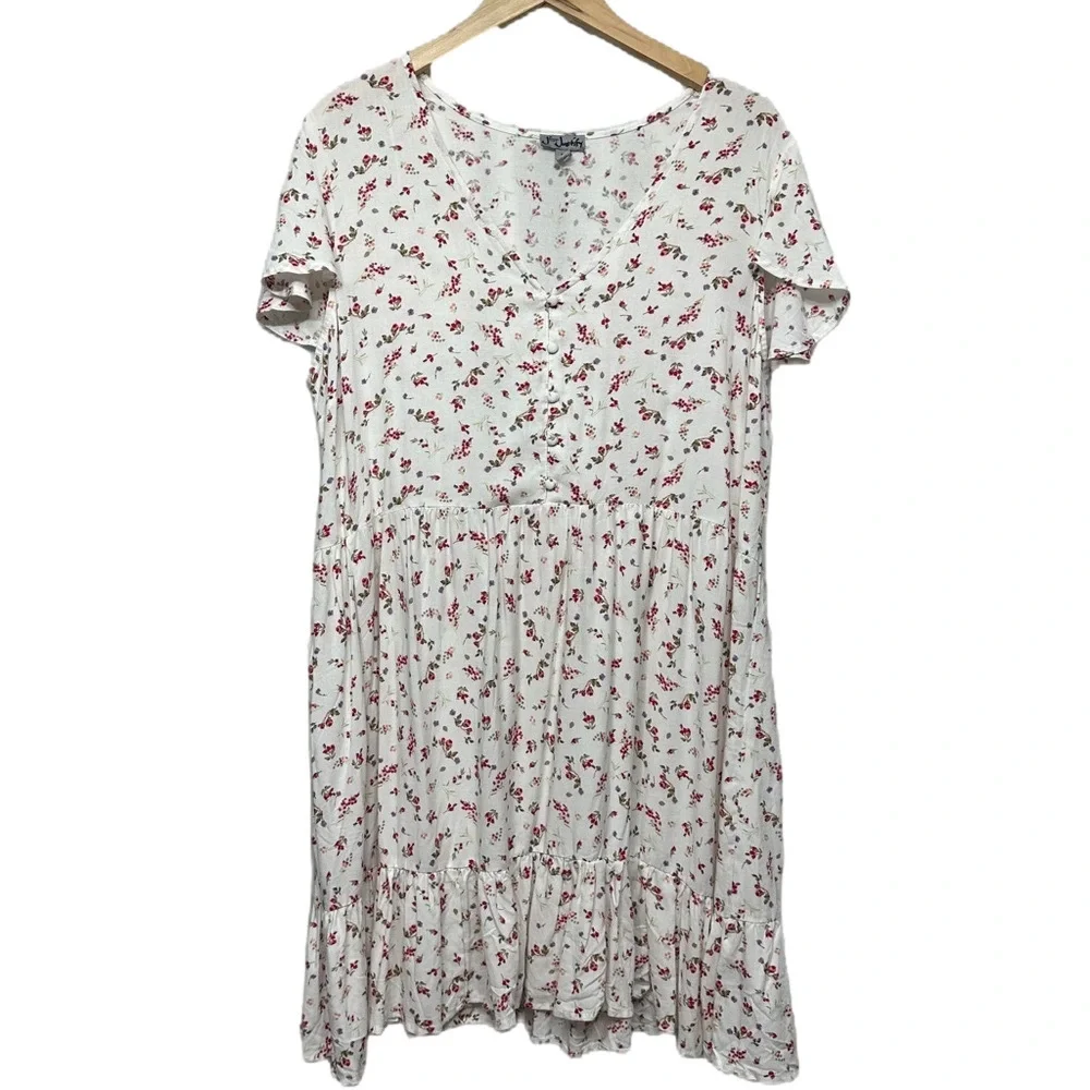 J for Justify Floral Dress 1X Boho Cottagecore Country Western Style Dress - Picture 4 of 16